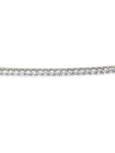 Rubans Women Gold-Plated Cubic Zirconia Bangle-Style Bracelet