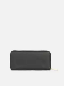 Van Heusen Women Textured PU Zip Around Wallet