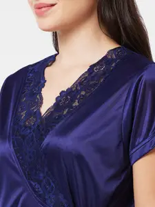 NOIRA Satin Maxi Nightdress With Robe