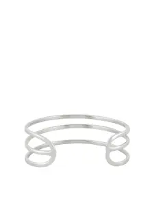 TEEJH Silver-Plated Cuff Bracelet