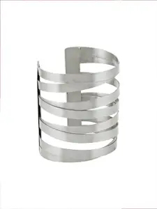 TEEJH Silver-Plated Cuff Bracelet
