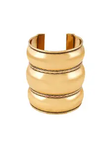 TEEJH Gold-Plated Cuff Bracelet