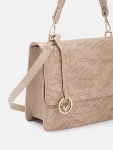 Allen Solly Floral Textured Satchel