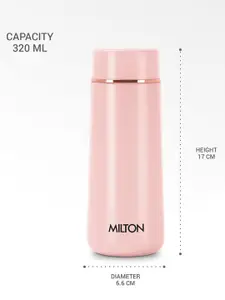 Milton Starlit 320 Pink Thermosteel Insulated Water Bottle 320 ml