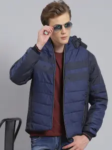 Monte Carlo Colourblocked Hooded Lightweight Puffer Jacket