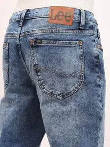 Lee Men Rodeo Highly Distressed Heavy Fade Cotton Stretchable Jeans