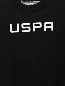 U.S. Polo Assn. Kids Boys Printed Pure Cotton Pullover