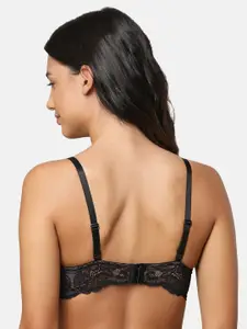 Triumph Floral Lace Full Coverage Lightly Padded Seamless T-Shirt Bra With All Day Comfort