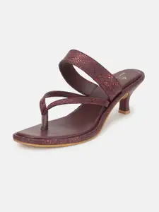 Marc Loire PU Kitten Sandals