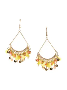 XPNSV Gold-Plated Drop Earrings