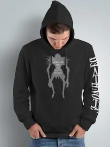 Crazymonk Humans Are So Interesting Printed Anime Hooded Cotton Sweatshirt