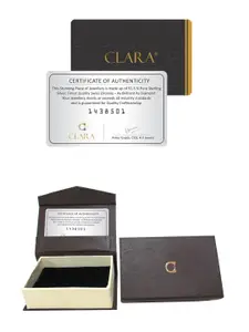 Clara 925 Sterling Silver Rhodium-plated CZ-studded Pendant With Chain