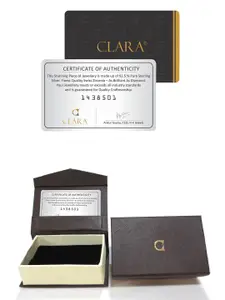 Clara Rose Gold-Plated CZ Studded Pendant With Chain