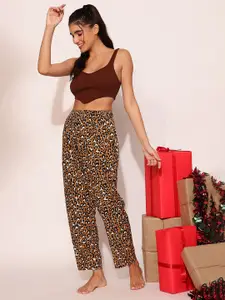 Clovia Women Animal Printed Lounge Pants