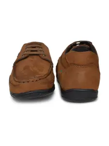 Buckaroo Men Leather Square Toe Derbys