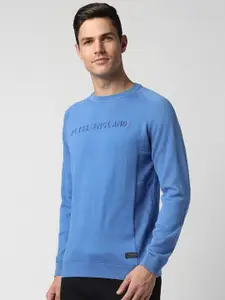 Peter England Casuals Round Neck Pure Cotton Pullover