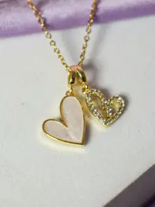 SALTY Gold-Plated Stainless Steel Pendant With Chain