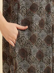 Sweet Dreams Geometric Printed Pure Cotton Maxi Nightdress