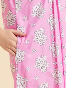 Sweet Dreams Floral Printed Pure Cotton Maxi Nightdress