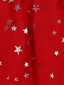 V-Mart Girls Embellished A-Line Skirt