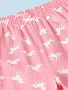 mackly Girls Conversational Printed Night suit