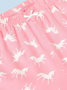 mackly Girls Conversational Printed Night suit