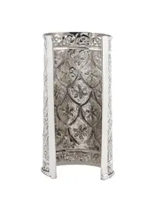 TEEJH Oxidised Silver-Plated Cuff Bracelet