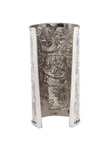 TEEJH Oxidised Silver-Plated Cuff Bracelet