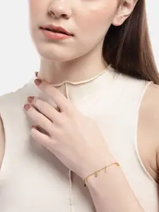 Carlton London Women Gold-Plated Charm Bracelet