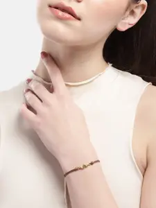 Carlton London Gold-Plated Multistrand Bracelet