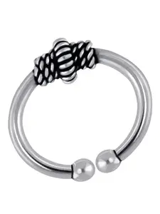 Yellow Chimes 92.5 Sterling Silver Silver-Plated Nose Ring