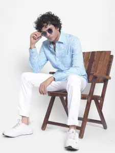 Crimsoune Club Slim Fit Checked Pure Cotton Casual Shirt