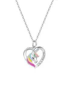 Yellow Chimes Heart Charm Pendant With Chain