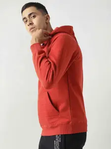 Wildcraft Men Red Printed Hooded Sweatshirt