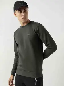 Wildcraft Men Olive Green Sweatshirt
