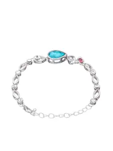 Yellow Chimes Silver-Plated Charm Bracelet