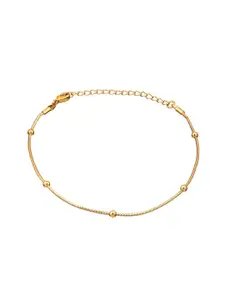 Yellow Chimes Gold-Plated Charm Bracelet