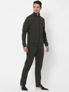 Sweet Dreams Olive Mock Collar Fleece Tracksuits