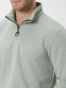 Mufti Mock Collar Long Sleeves Sweatshirt