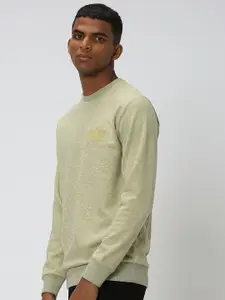 Mufti Abstract Printed Round Neck Pullover