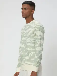 Mufti Camouflage Printed Cotton Pullover Sweatshirt