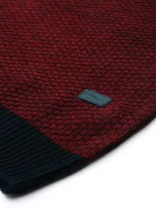 Roadster Men Self Design Pullover Sweater