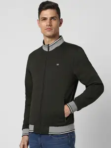 Peter England Casuals Mock Collar Bomber Jacket