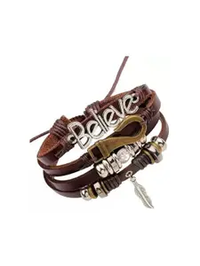 KARISHMA KREATIONS Men Leather Multistrand Bracelet