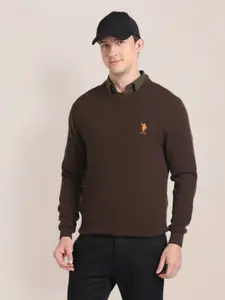 U.S. Polo Assn. Round Neck Woollen Pullover