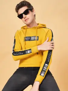 YU by Pantaloons Graphic Printed Hooded Pullover Sweatshirt