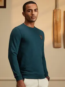 Peter England Casuals Round Neck Cricket Inspired Pullover