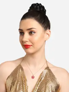 Zaveri Pearls Set Of 2 Gold-Plated Enamelled Pendant With Chain