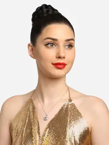 Zaveri Pearls Set Of 2 Gold-Plated Pendants With Chain