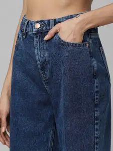 ONLY Women Straight Fit Pure Cotton High-Rise Jeans